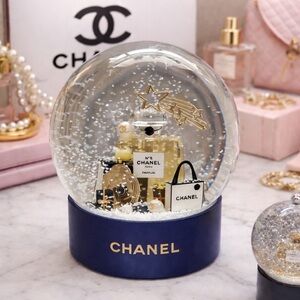 Chanel Blue and Gold Snow Globe 2025 limited edition
